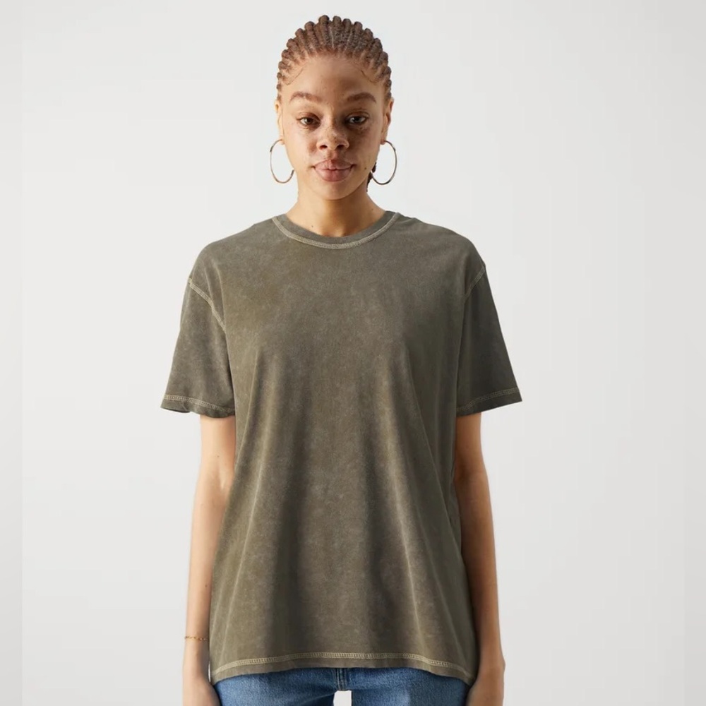BDG Green Fitted Short Sleeve T-Shirt